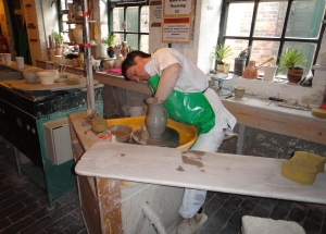 Modern Electric Wheel - Image courtesy of the Potteries Museum & Art Gallery, Stoke-on-Trent